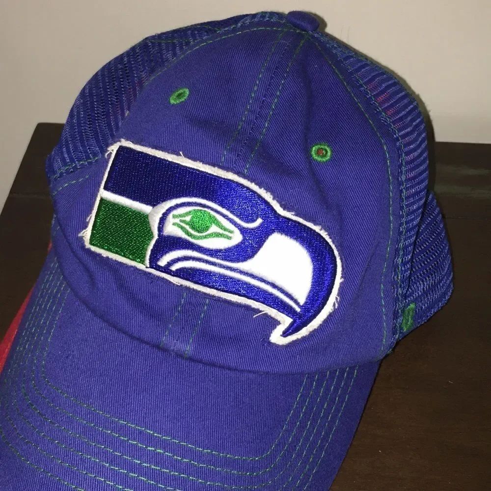 Vintage style The 12’s approved Blue Seattle Seahawks 47 stretch fit mesh cap